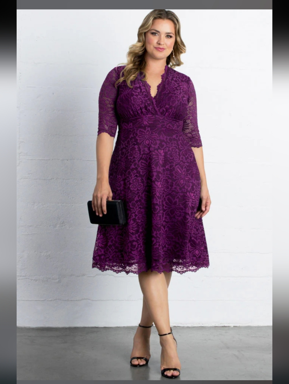 NWT Kiyonna Mademoiselle Lace Cocktail Dress 2X